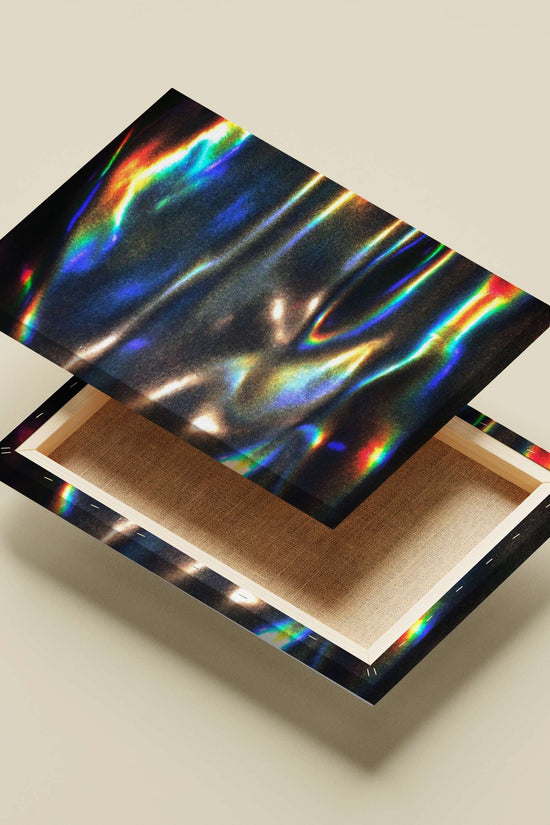 Iridescent Oil On Water Abstract Art – Digital Minimalist Wall Print
