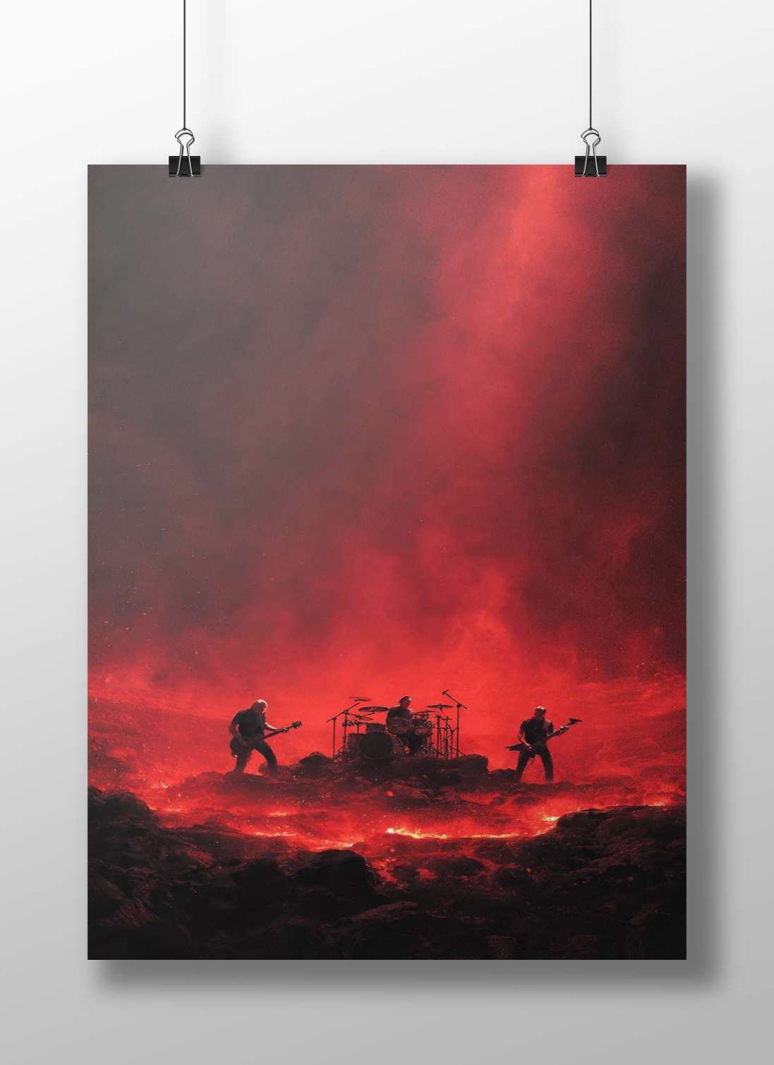 Metallica Main Subject: Metallica Matte BoizzBoard rigid print — Music wall art India | PosterBoizz