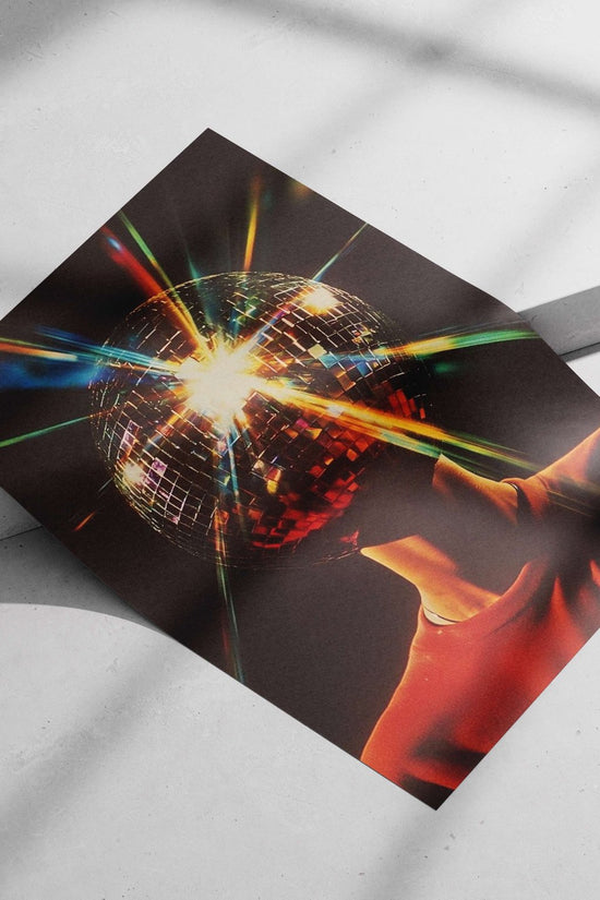 Disco Ball Main Subject: Disco Ball Matte poster print — Art wall art India | PosterBoizz