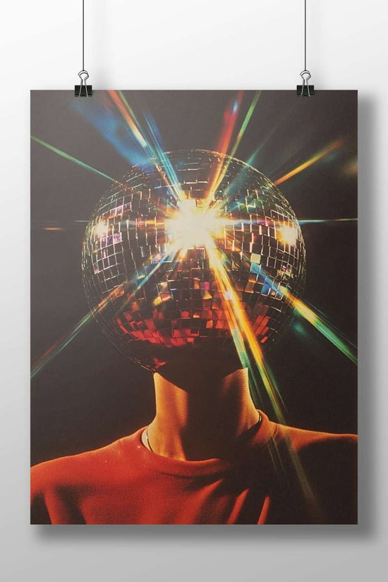 Disco Ball Main Subject: Disco Ball Matte BoizzBoard rigid print — Art wall art India | PosterBoizz