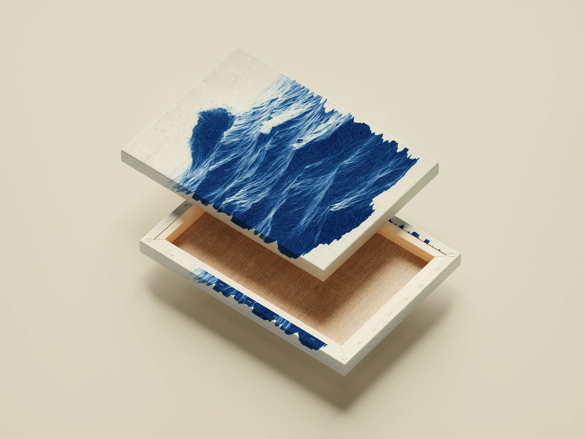 Ocean Wave Main Subject: Ocean Wave Canvas wall art — Art wall art India | PosterBoizz