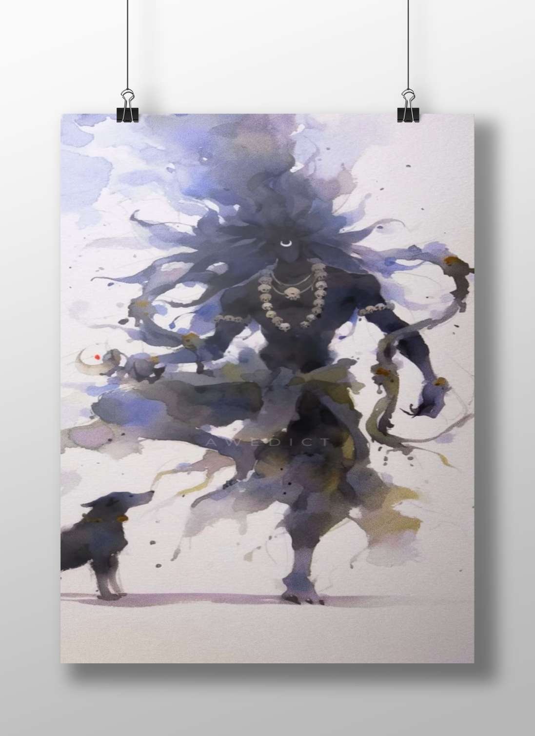 Shiva (Hindu deity) Main Subject: Shiva (Hindu deity) Matte BoizzBoard rigid print — Sanatan wall art India | PosterBoizz