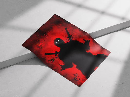 The Deadpool Poster: A Gritty, Red and Black Art Piece