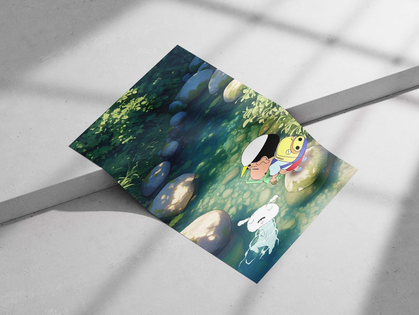 Crayon Shin-chan (anime franchise) Main Subject: Crayon Shin-chan (anime franchise) Matte poster print — Anime wall art