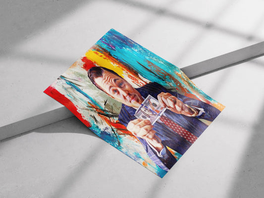 The Wolf of Wall Street Poster: Leonardo DiCaprio Art Print