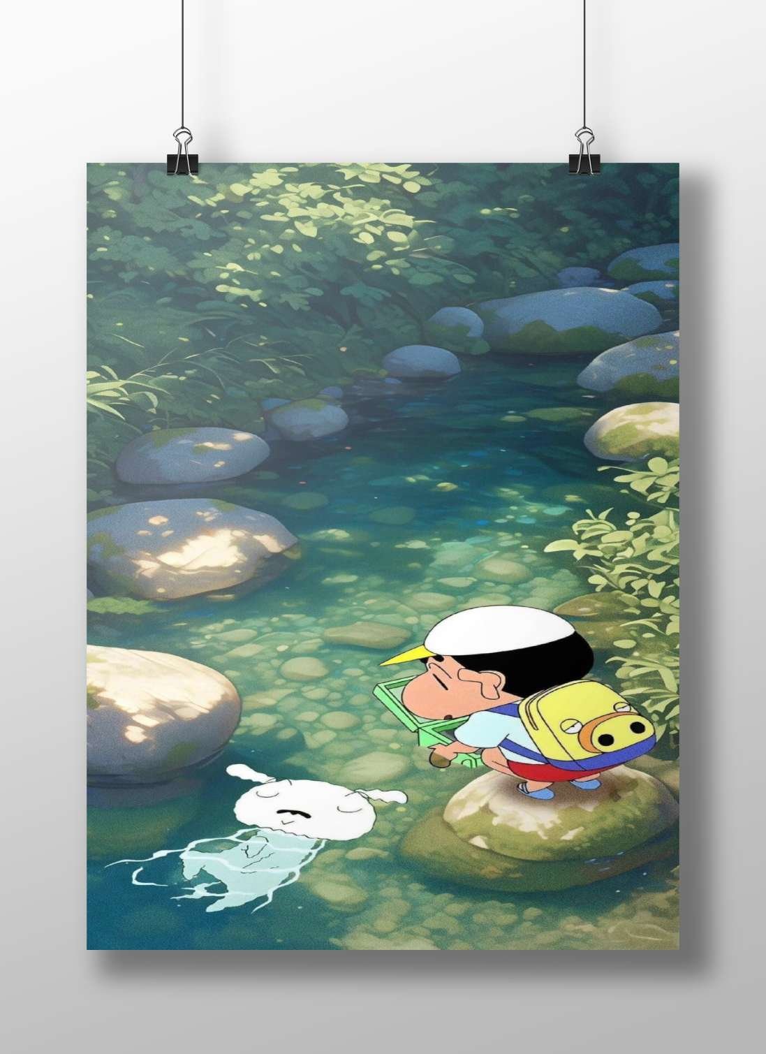 Crayon Shin-chan (anime franchise) Main Subject: Crayon Shin-chan (anime franchise) Matte BoizzBoard rigid print — Anime