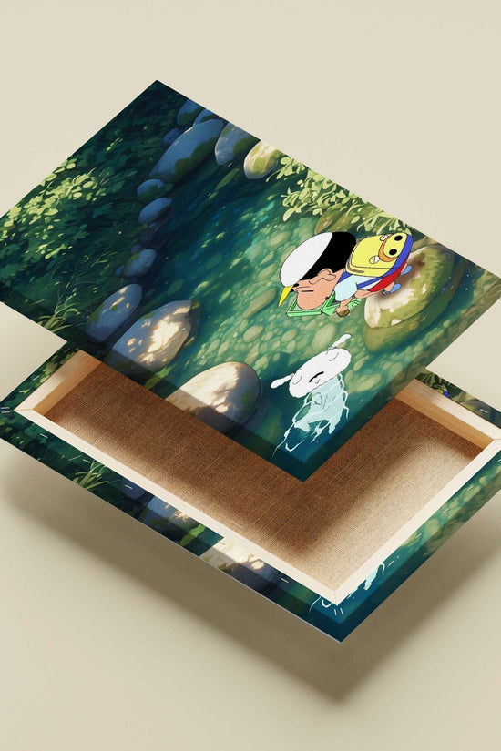 Crayon Shin-chan (anime franchise) Main Subject: Crayon Shin-chan (anime franchise) Canvas wall art — Anime wall art India |