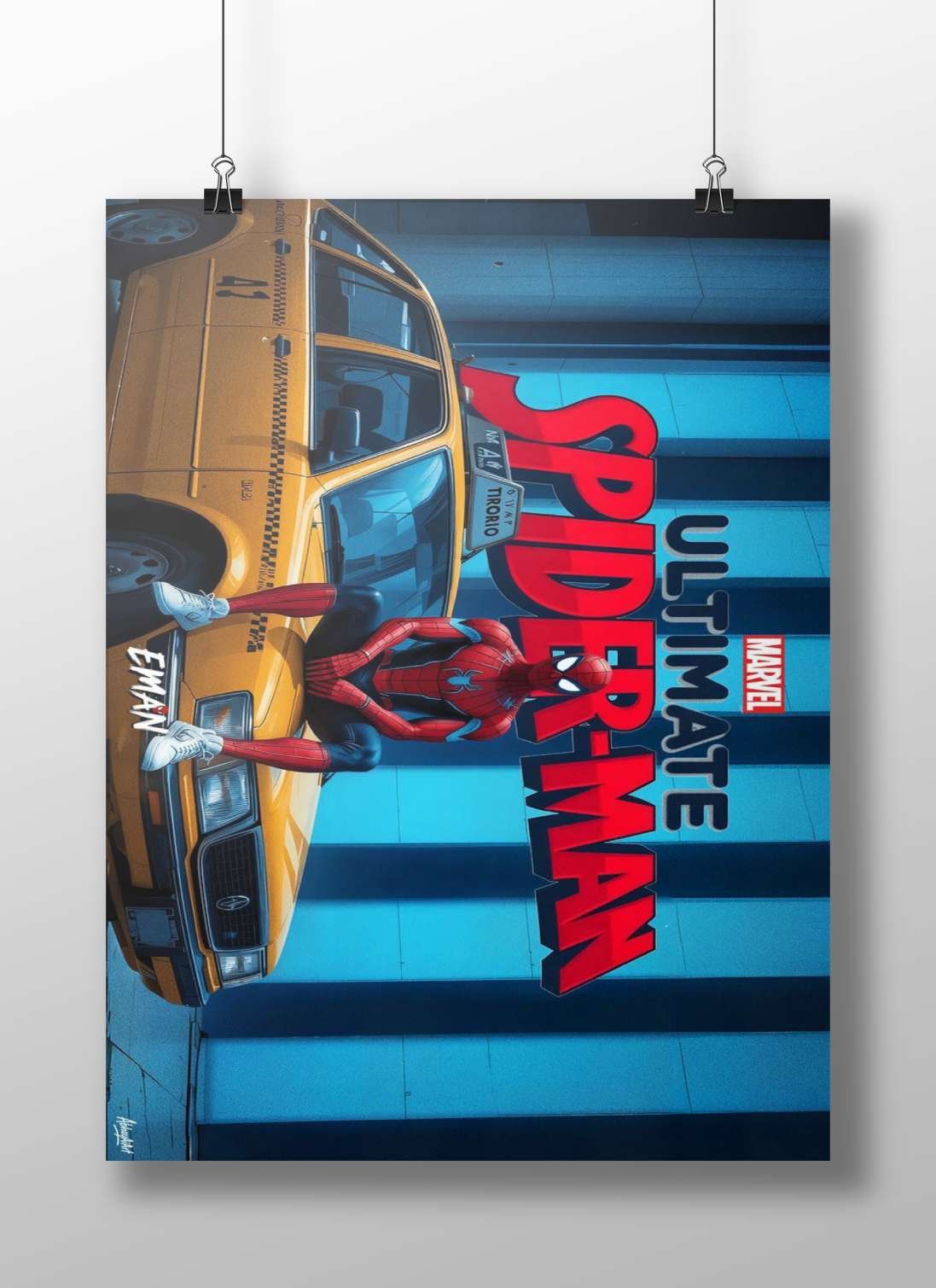 Spider-Man characters (Peter Parker, Miles Morales, Peter B. Parker) from Marvel Comics' Spider-Man franchise Main Subject: