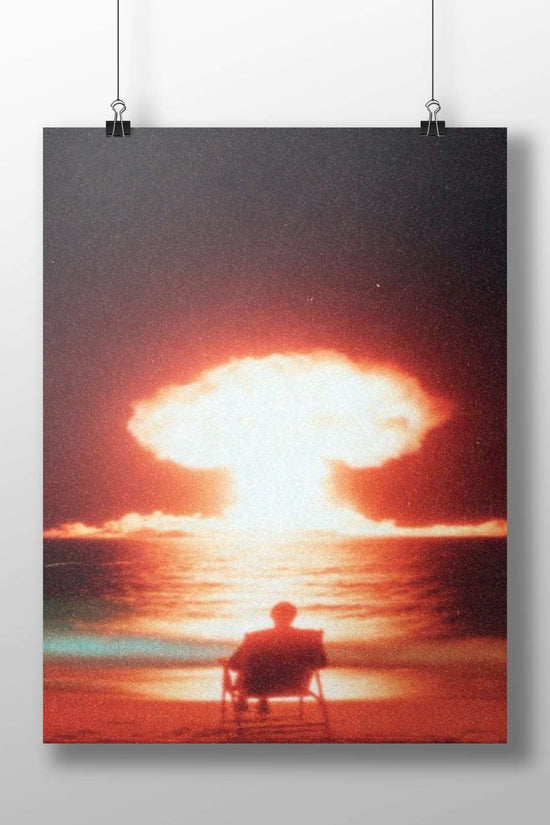 The Day After (1983) The Day After Apocalyptic Mushroom Cloud Post-Nuclear Explosion Poster – Historical