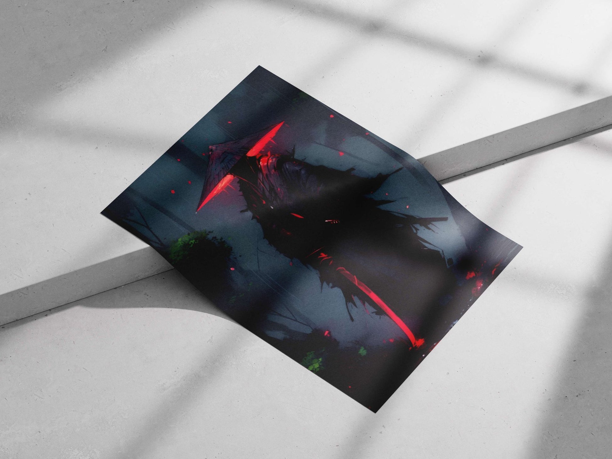 A stylized samurai-inspired warrior Musashi Miyamoto - Samurai Legend Poster