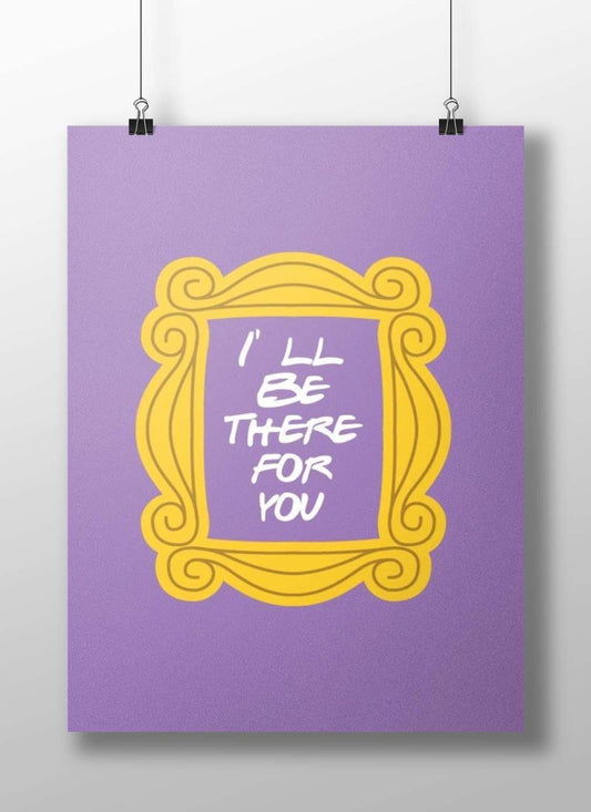 Yellow Frame from Friends Main Subject: Yellow Frame from Friends Matte BoizzBoard rigid print — Series wall art India |