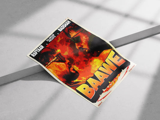 Badshah & Raftaar "Baawe" Poster | Indian Hip-Hop Art
