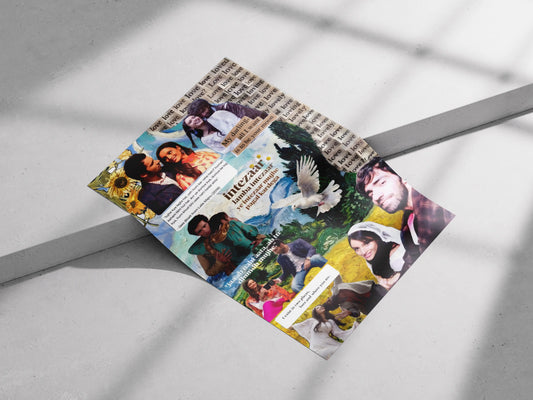 Laila Majnu Quote Poster – Aesthetic Bollywood Collage Wall Art | Romantic Sad Love Dialogue Print