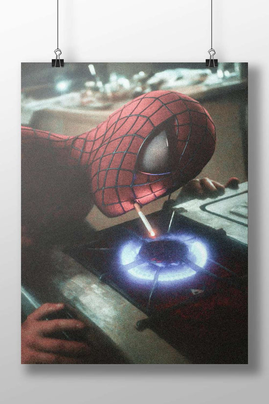 Peter Parker/Spider-Man Spider-Man 2002 Cinematic Action Poster – Dimensional Kitchen Scene Wall Art