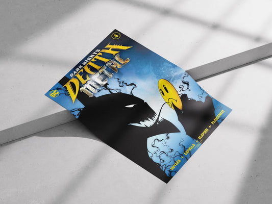 Batman Who Laughs Poster | Death Metal DC Villain Art Print | Dark Knight