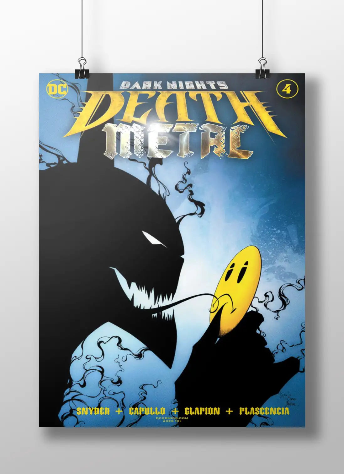 Batman Who Laughs Poster | Death Metal DC Villain Art Print | Dark Knight