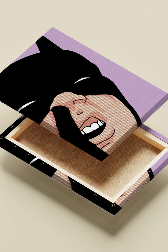 Batman (DC Comics) Batman Fierce Halftone Comic Art Poster – Classic Hero Wall Art
