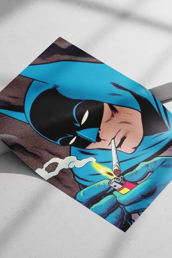 Batman Vintage Comic Book Brooding Poster – Dark Gotham Art Wall Art