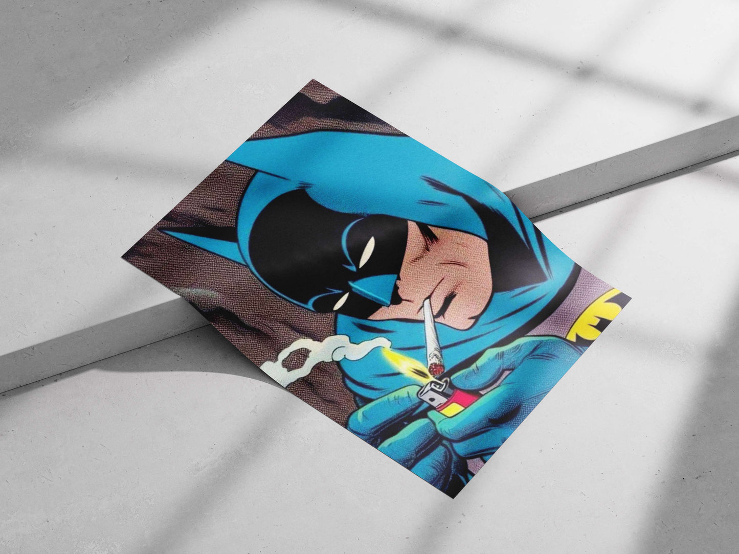 Batman Vintage Comic Book Brooding Poster – Dark Gotham Art Wall Art