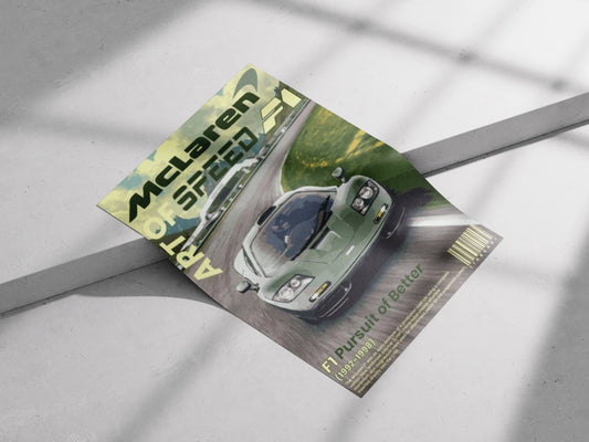 McLaren F1 Magazine Cover Art Print - Automotive Legend