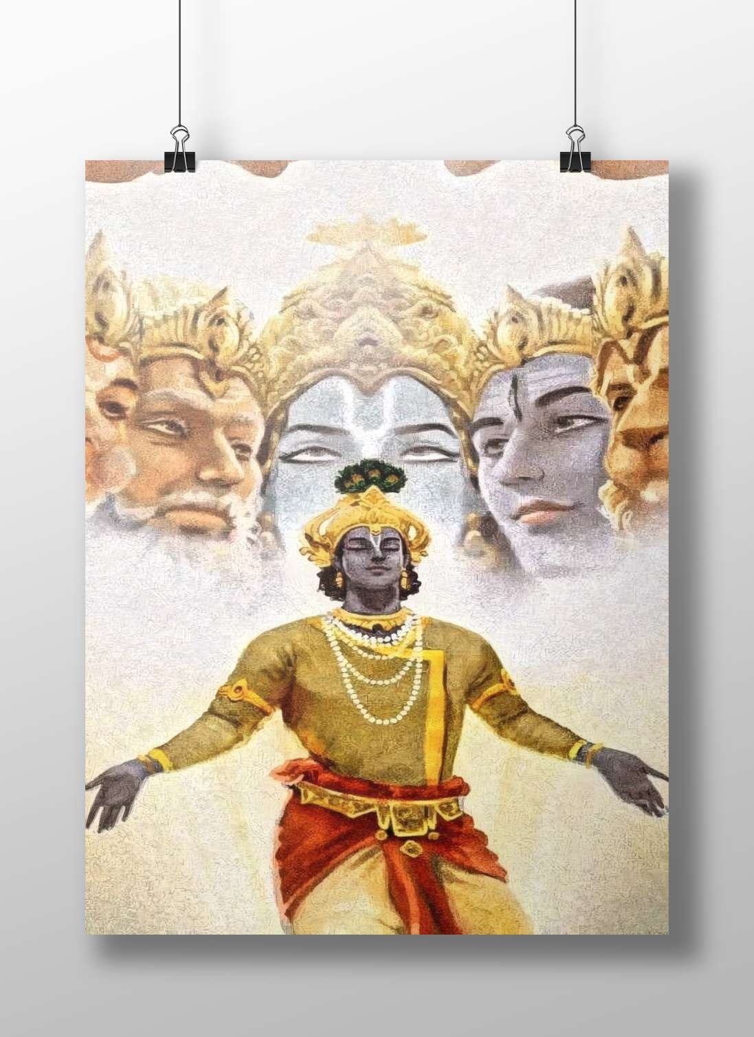 Shiva (Hindu deity) Main Subject: Shiva (Hindu deity) Matte BoizzBoard rigid print — Sanatan wall art India | PosterBoizz