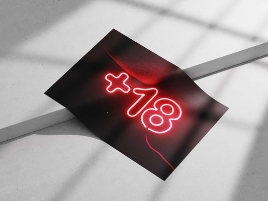 "8" emoji neon sign (Unicode symbol) 8 Emoji Neon Pop Art Minimalist Poster – Motivational