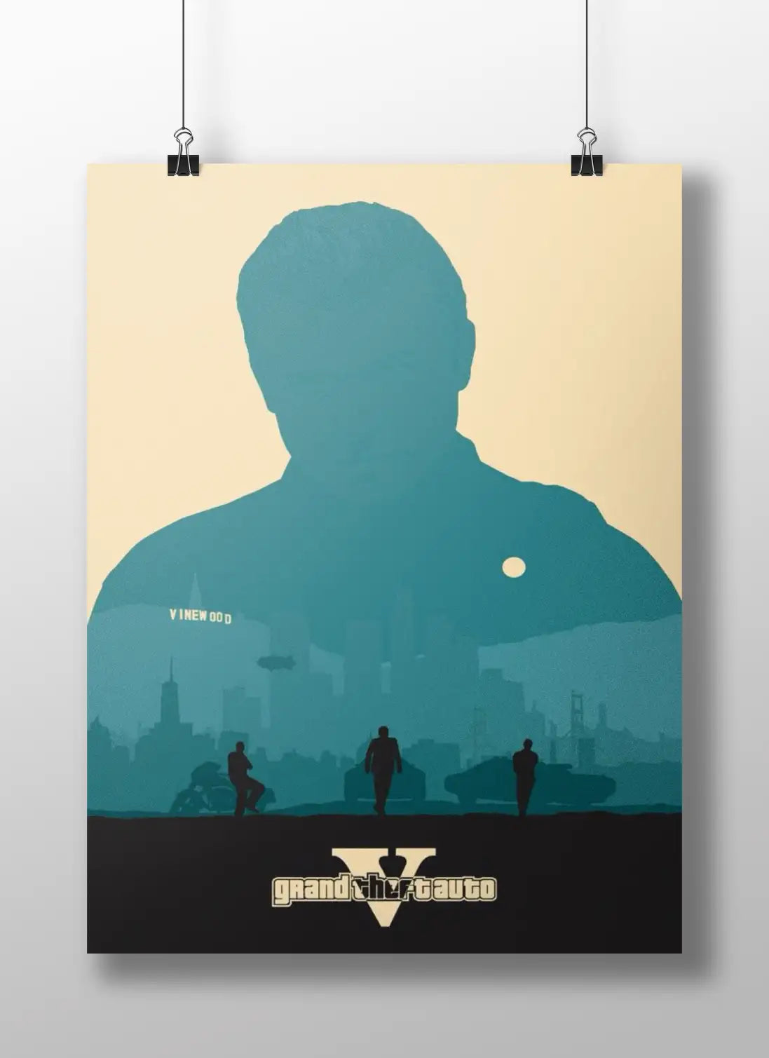 Grand Theft Auto V Poster | GTA 5 Gaming Wall Art