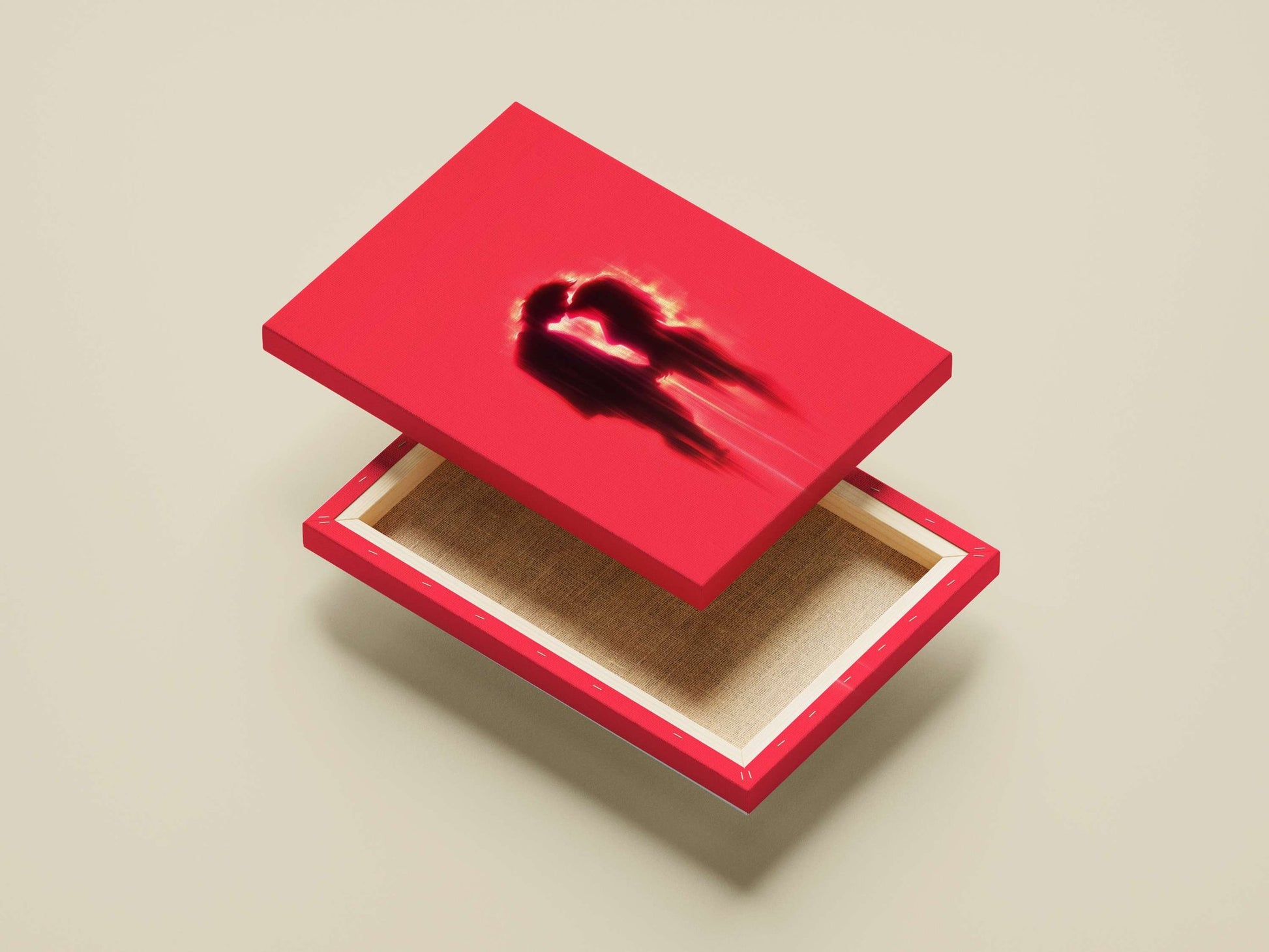 Marlboro cigarette pack and hands from Michelangelo’s "Creation of Adam" Main Subject: Marlboro cigarette pack and hands