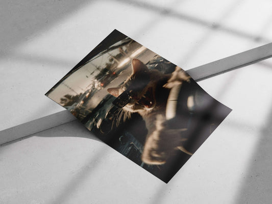 Anthropomorphized Cat None (Internet Meme) Vintage Matte poster print — Art wall art India | PosterBoizz