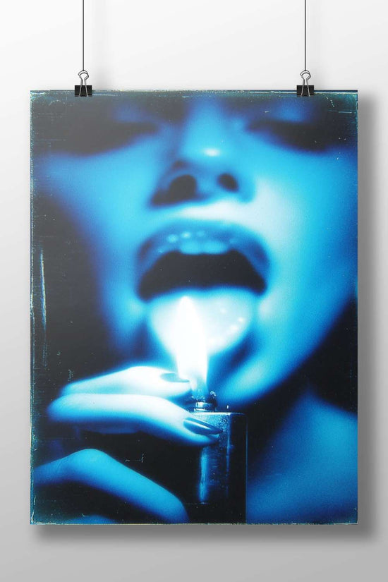 Generic Smoker Film Noir Vintage Film Noir (1940s-1950s) Matte BoizzBoard rigid print — Art wall art India | PosterBoizz