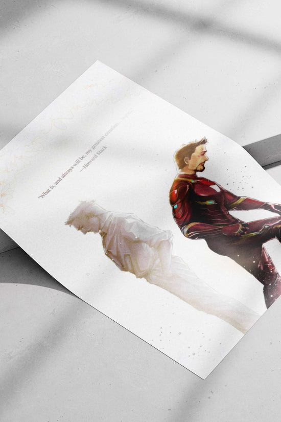 Howard Stark and Tony Stark (Marvel Cinematic Universe) Iron Man - Technological Visionary Poster
