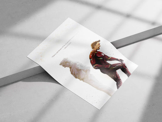 Howard Stark and Tony Stark (Marvel Cinematic Universe) Iron Man - Technological Visionary Poster