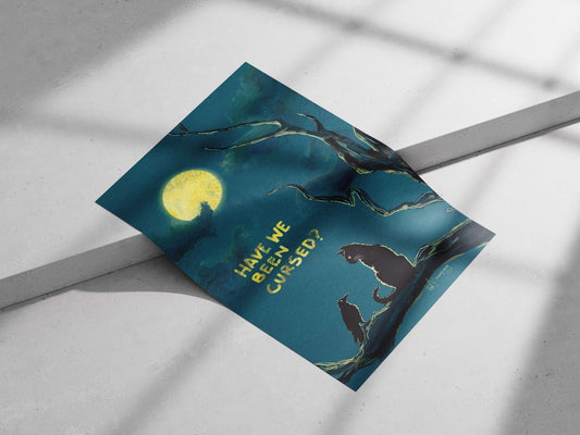 Silhouetted Human Studio Ghibli Modern Digital Matte poster print — Anime wall art India | PosterBoizz