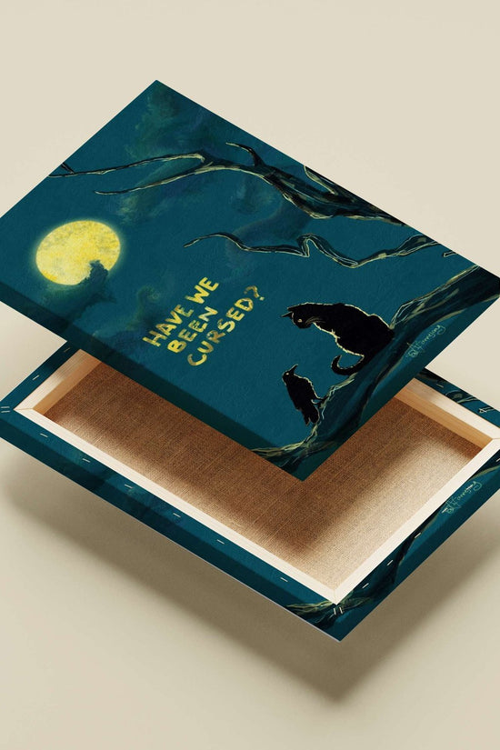 Silhouetted Human Studio Ghibli Modern Digital Canvas wall art — Anime wall art India | PosterBoizz