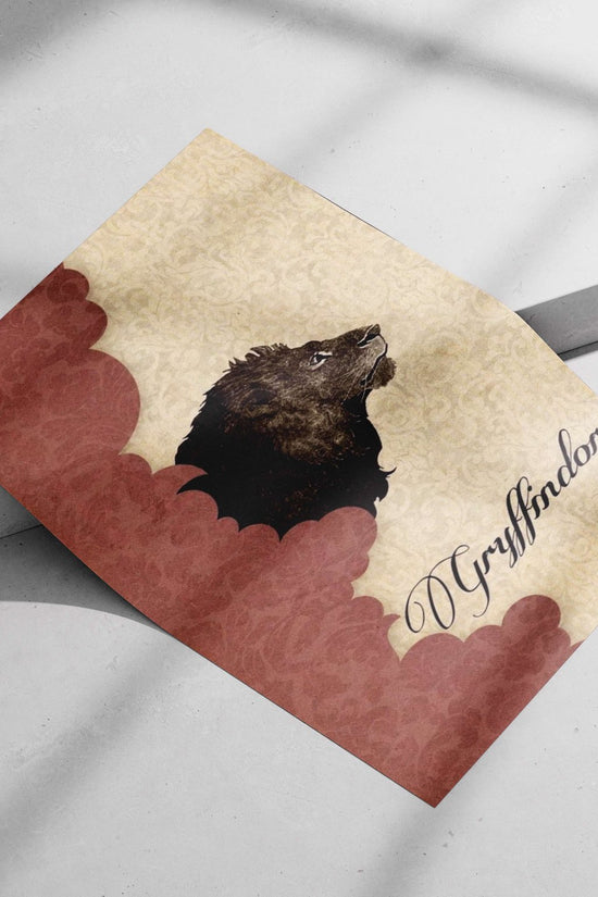 Gryffindor Lion (Harry Potter franchise) Main Subject: Gryffindor Lion (Harry Potter franchise) Matte poster print —
