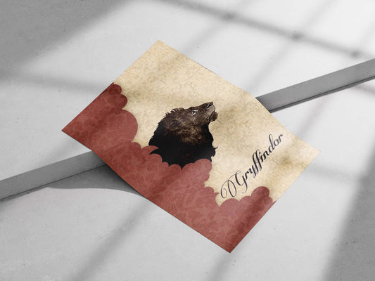 Gryffindor Lion (Harry Potter franchise) Main Subject: Gryffindor Lion (Harry Potter franchise) Matte poster print —