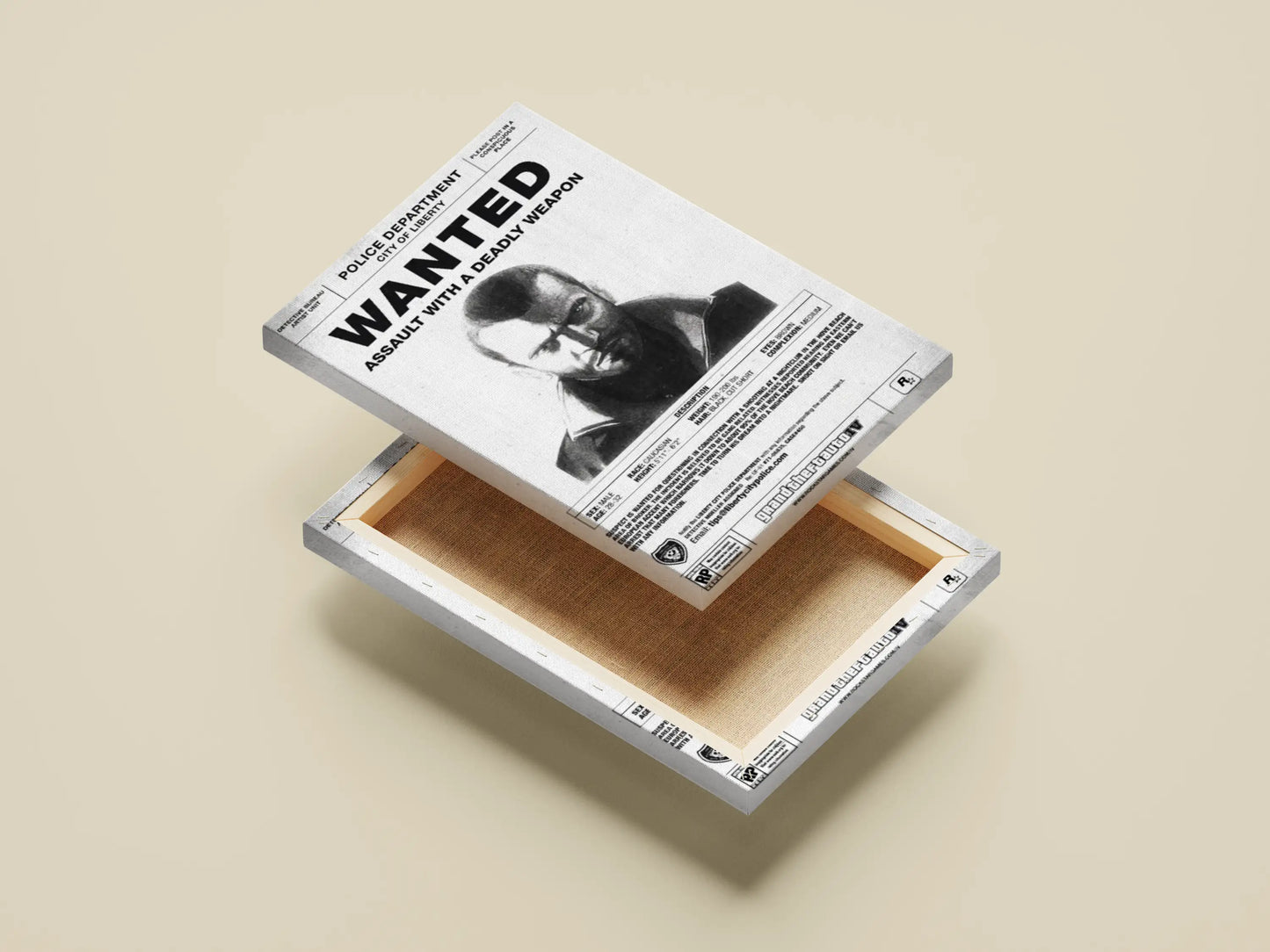 GTA 4 Wanted Poster | Grand Theft Auto IV Niko Bellic Art Print