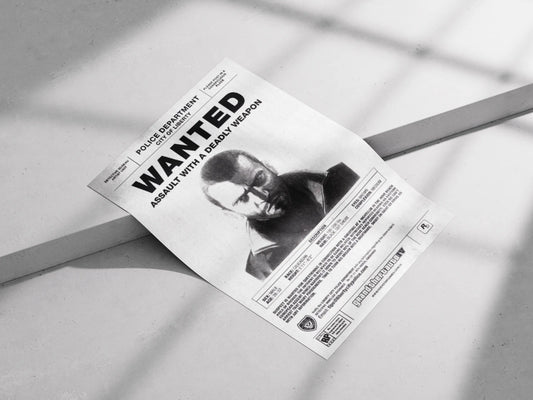 GTA 4 Wanted Poster | Grand Theft Auto IV Niko Bellic Art Print