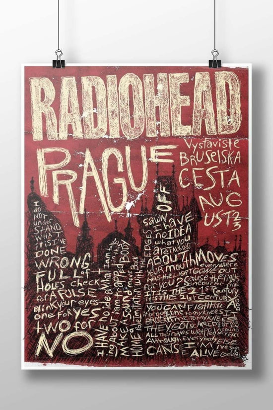 Radiohead (the band) Main Subject: Radiohead (the band) Matte BoizzBoard rigid print — Music wall art India | PosterBoizz