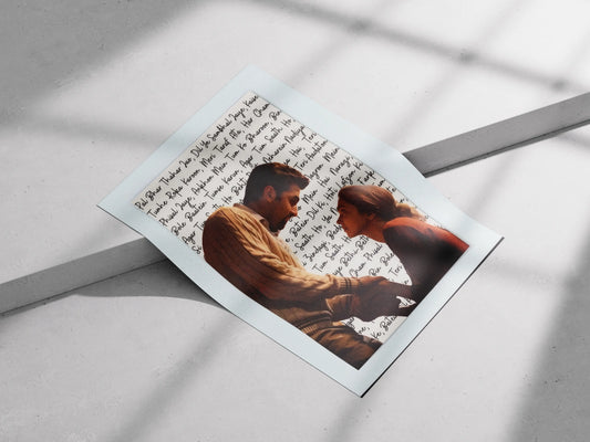 Agar Tum Saath Ho Poster – Romantic Bollywood Lyrics Wall Art | Deepika Padukone & Ranbir Kapoor Print