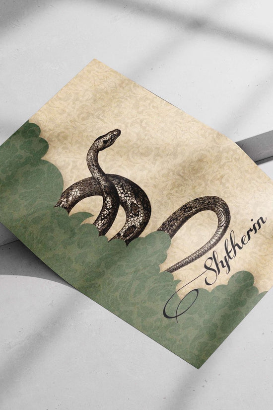 Slytherin serpent (from Harry Potter franchise) Main Subject: Slytherin serpent (from Harry Potter franchise) Matte poster