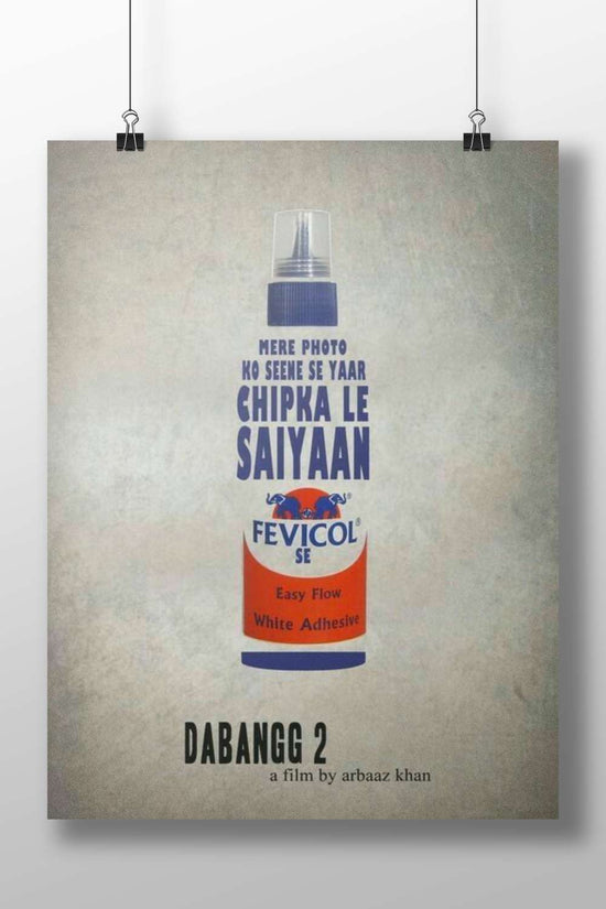 Dabangg 2 Fevicol Se Adhesive Bottle Graphic Poster – Memorable Humor Pop Art