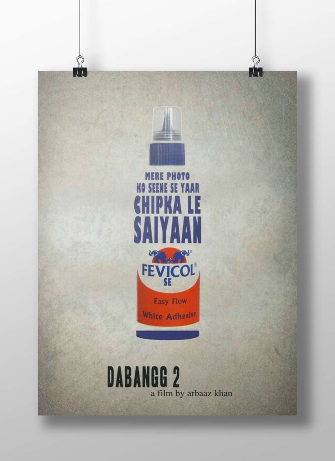 Dabangg 2 Fevicol Se Adhesive Bottle Graphic Poster – Memorable Humor Pop Art