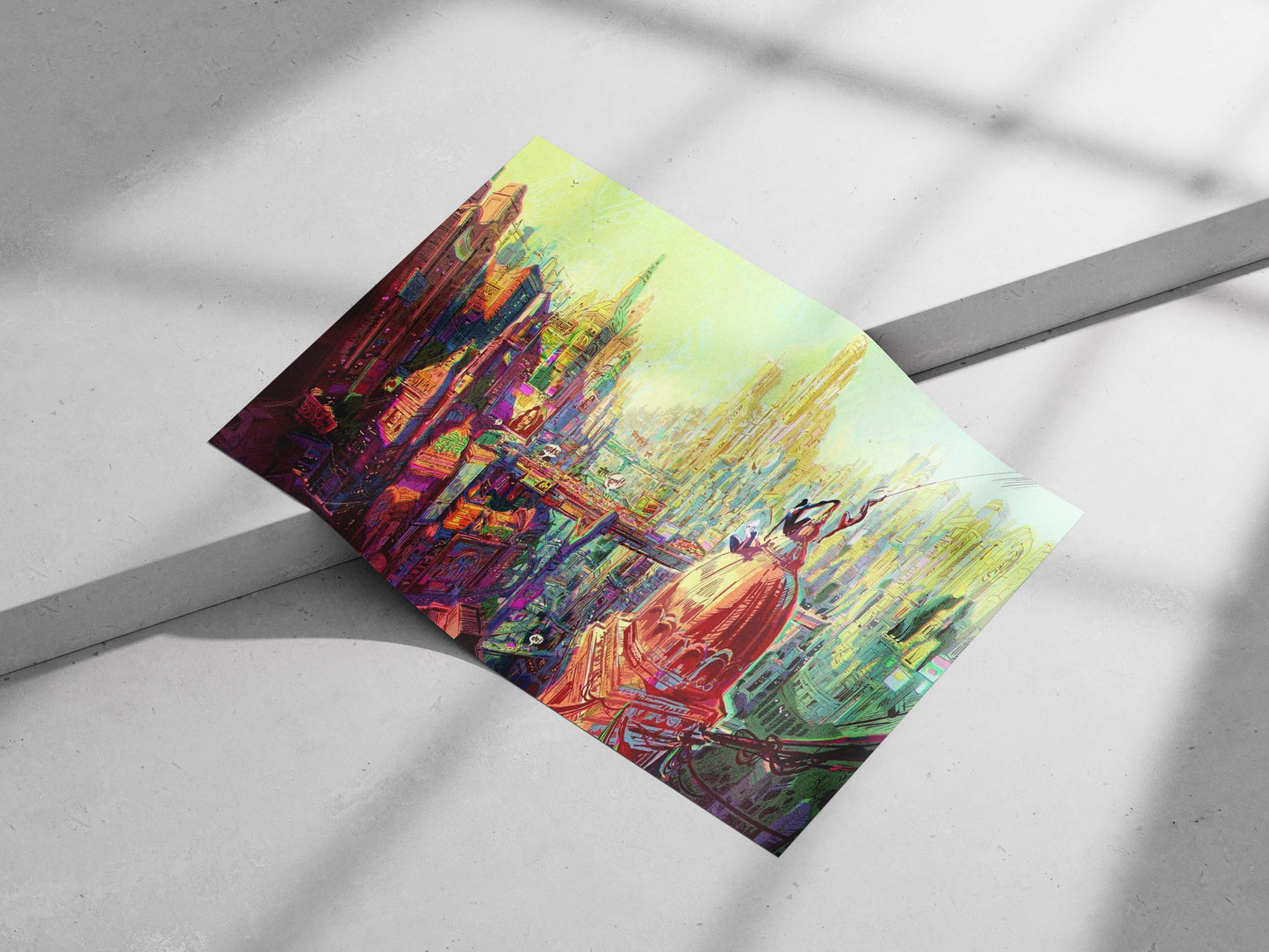 Spider-Man Cyberpunk Neon Bollywood Flair Poster – Vibrant Urban Hero Wall Art
