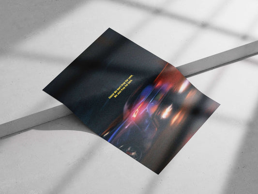 Independent Art Modern Noir Matte poster print — Cars wall art India | PosterBoizz