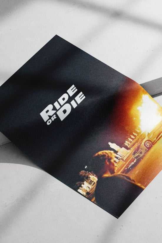 Nissan GT-R (R34) from the game *Ride or Die* Main Subject: Nissan GT-R (R34) from the game *Ride or Die* Matte poster print
