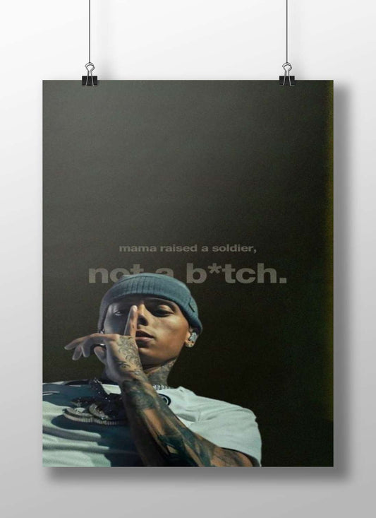 Eminem Main Subject: Eminem Matte BoizzBoard rigid print — Desi Hip Hop wall art India | PosterBoizz
