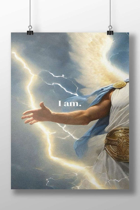 Zeus (Greek god of thunder) Main Subject: Zeus (Greek god of thunder) Matte BoizzBoard rigid print — Sanatan wall art India