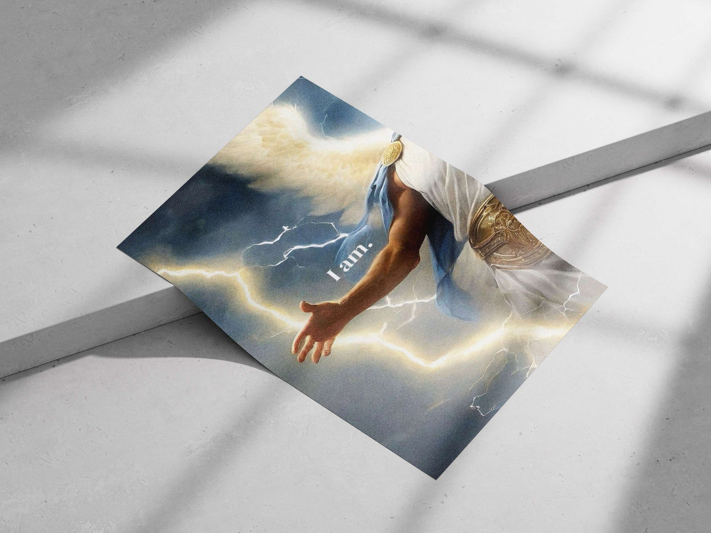 Zeus (Greek god of thunder) Main Subject: Zeus (Greek god of thunder) Matte poster print — Sanatan wall art India |