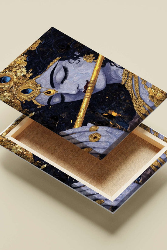 Lord Krishna (Hindu deity) Main Subject: Lord Krishna (Hindu deity) Canvas wall art — Sanatan wall art India | PosterBoizz